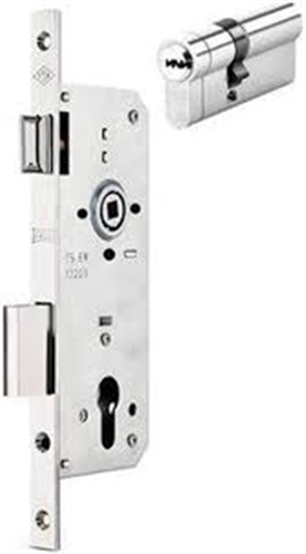 RULMANLI SİLİNDİRLİ KİLİT 35 MM DÜZ AYNA KROM K-601